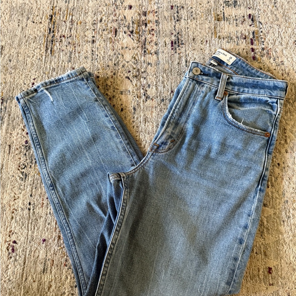 Abercrombie & Fitch Light Blue Mom Jeans